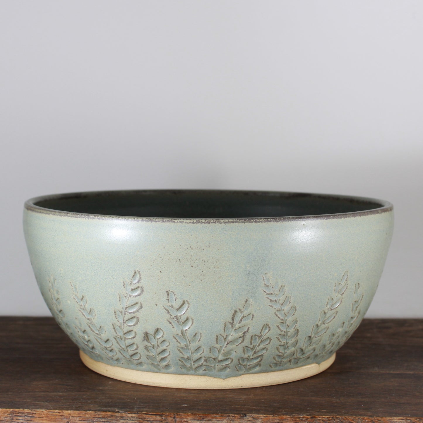 Handmade etched bowl