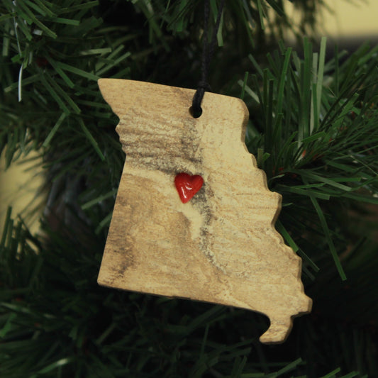Handmade Missouri ornament