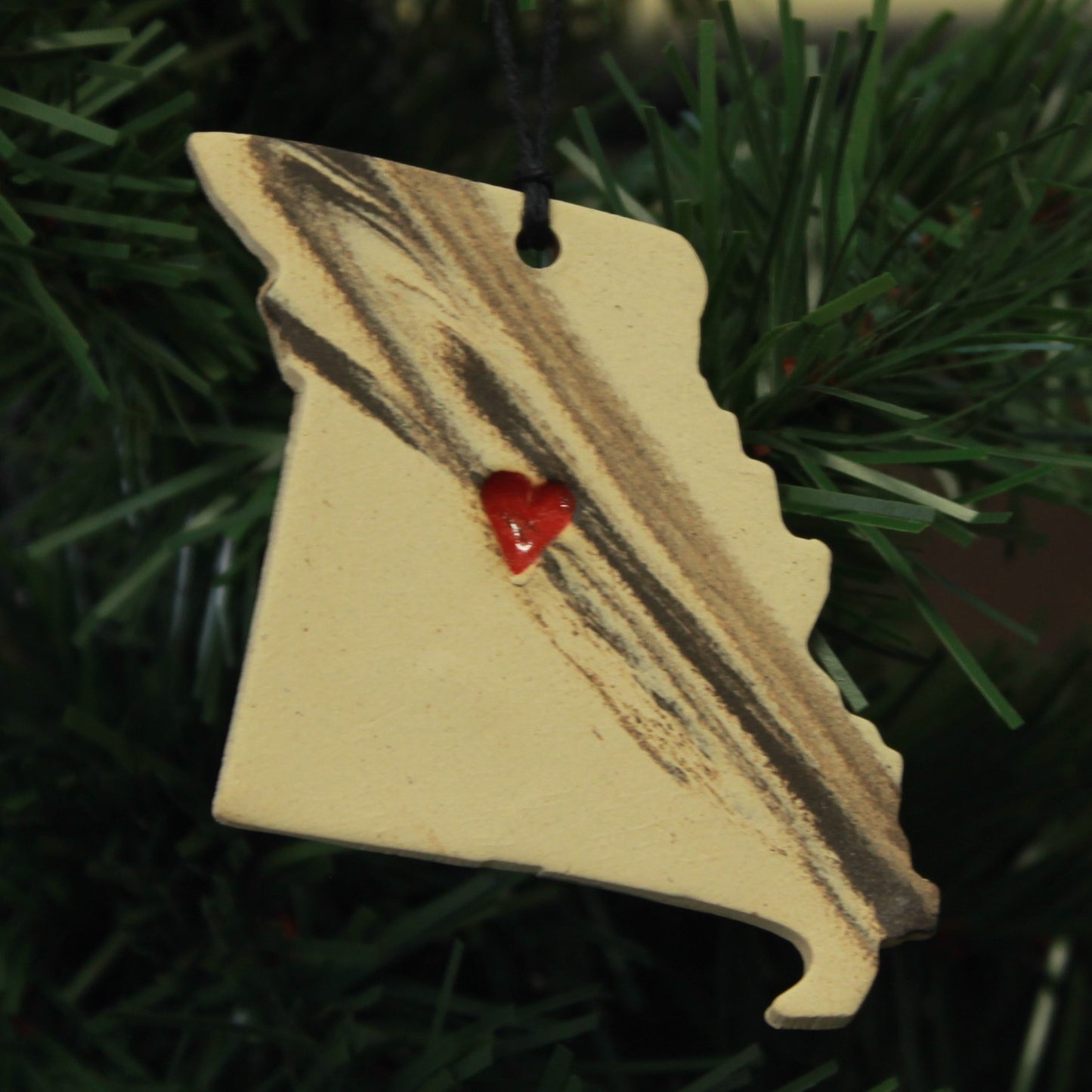 Handmade Missouri ornament