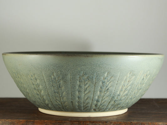 Handmade etched bowl