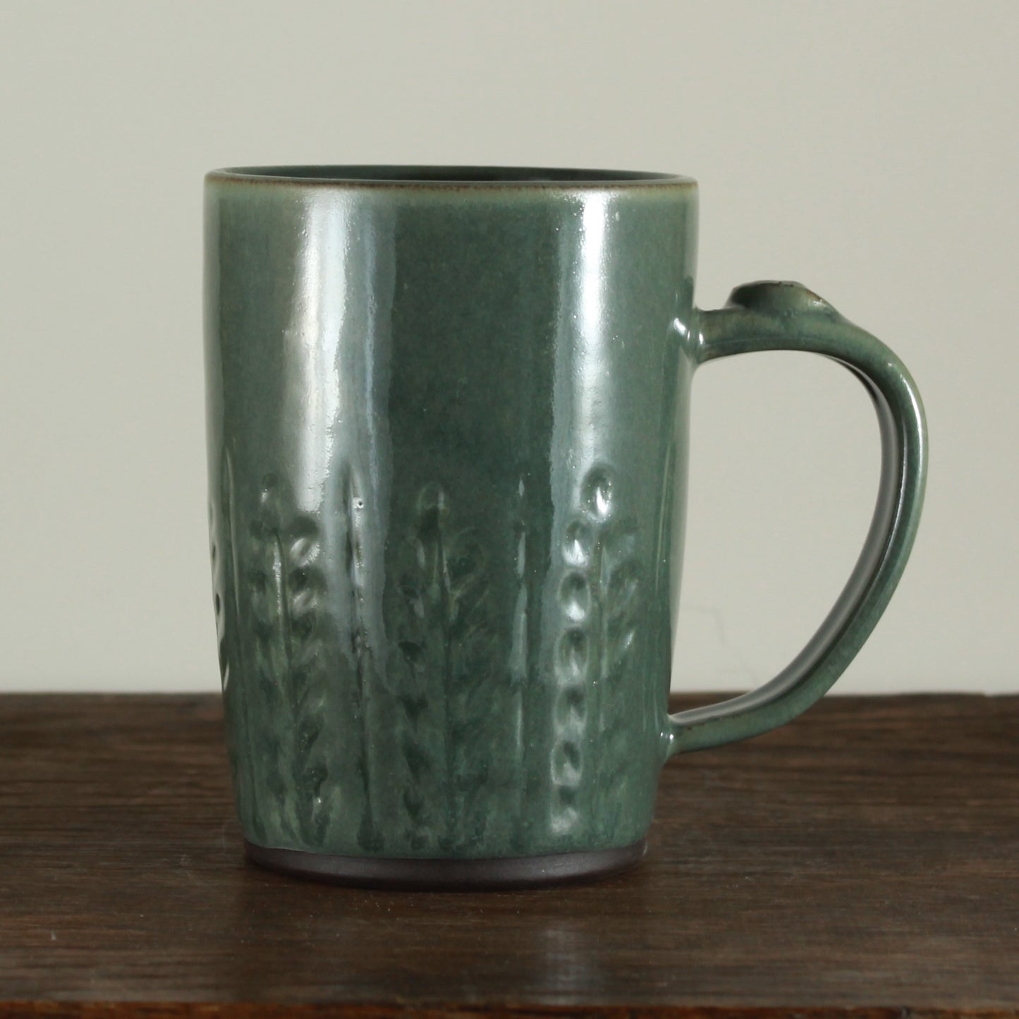 Handmade etched mug