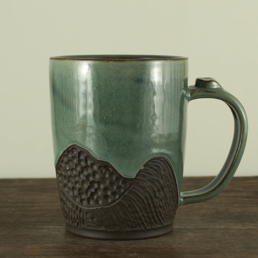 Handmade etched mug