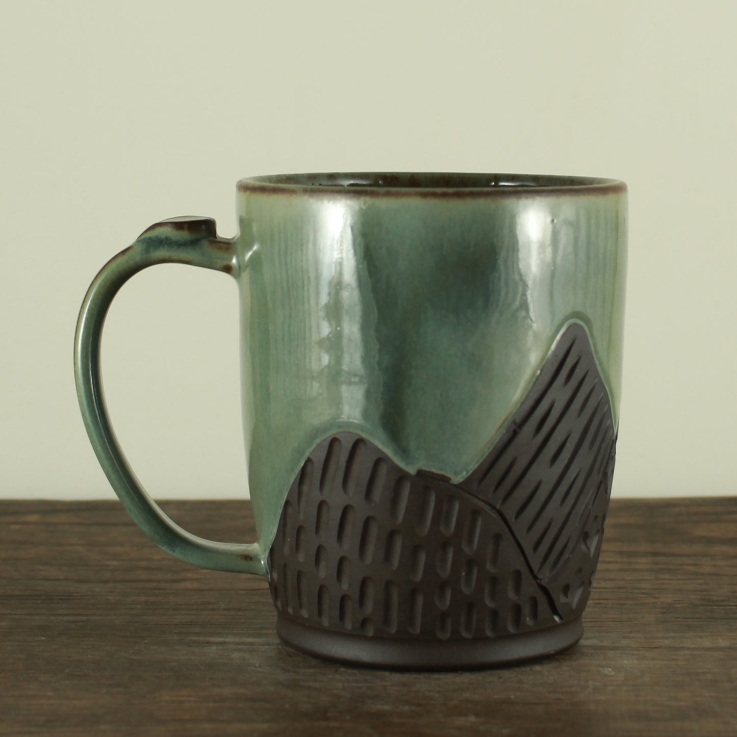 Handmade etched mug