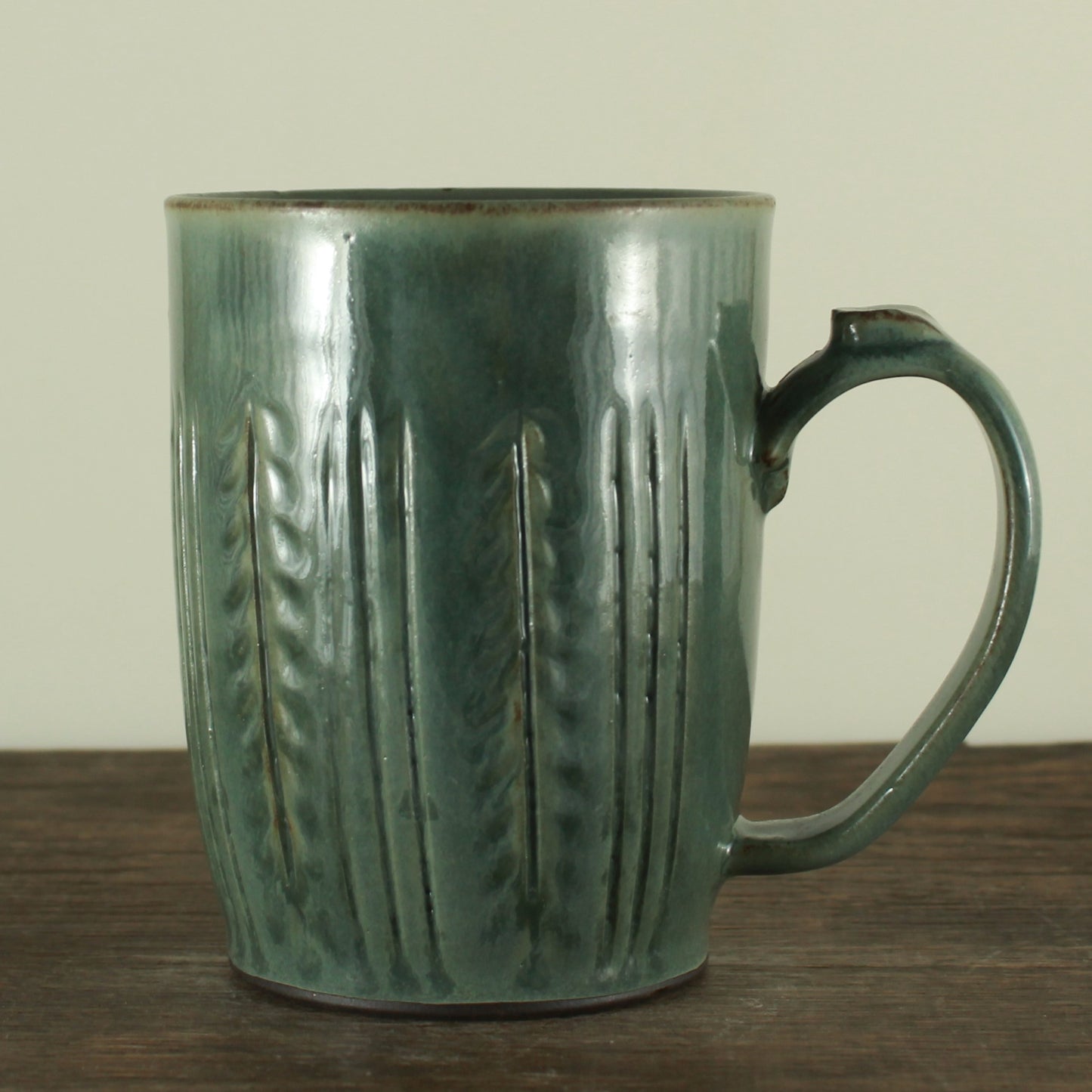 Handmade etched mug