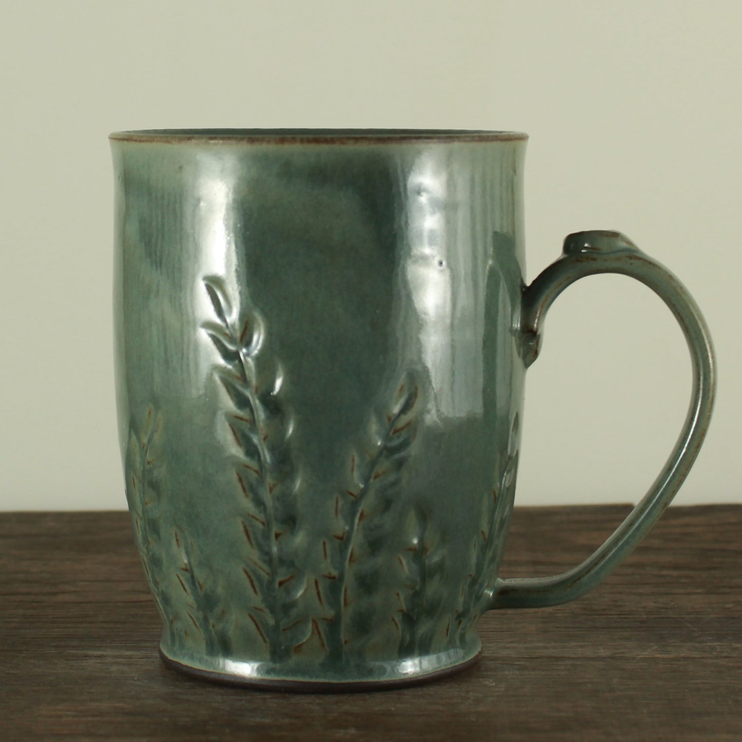 Handmade etched mug