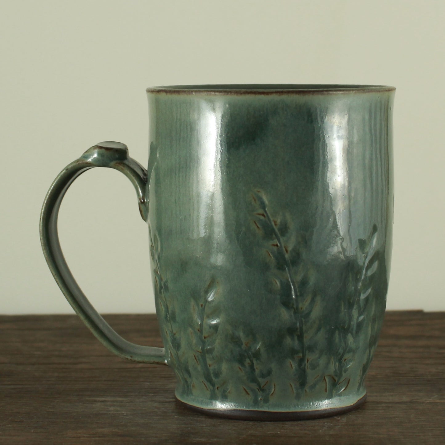 Handmade etched mug