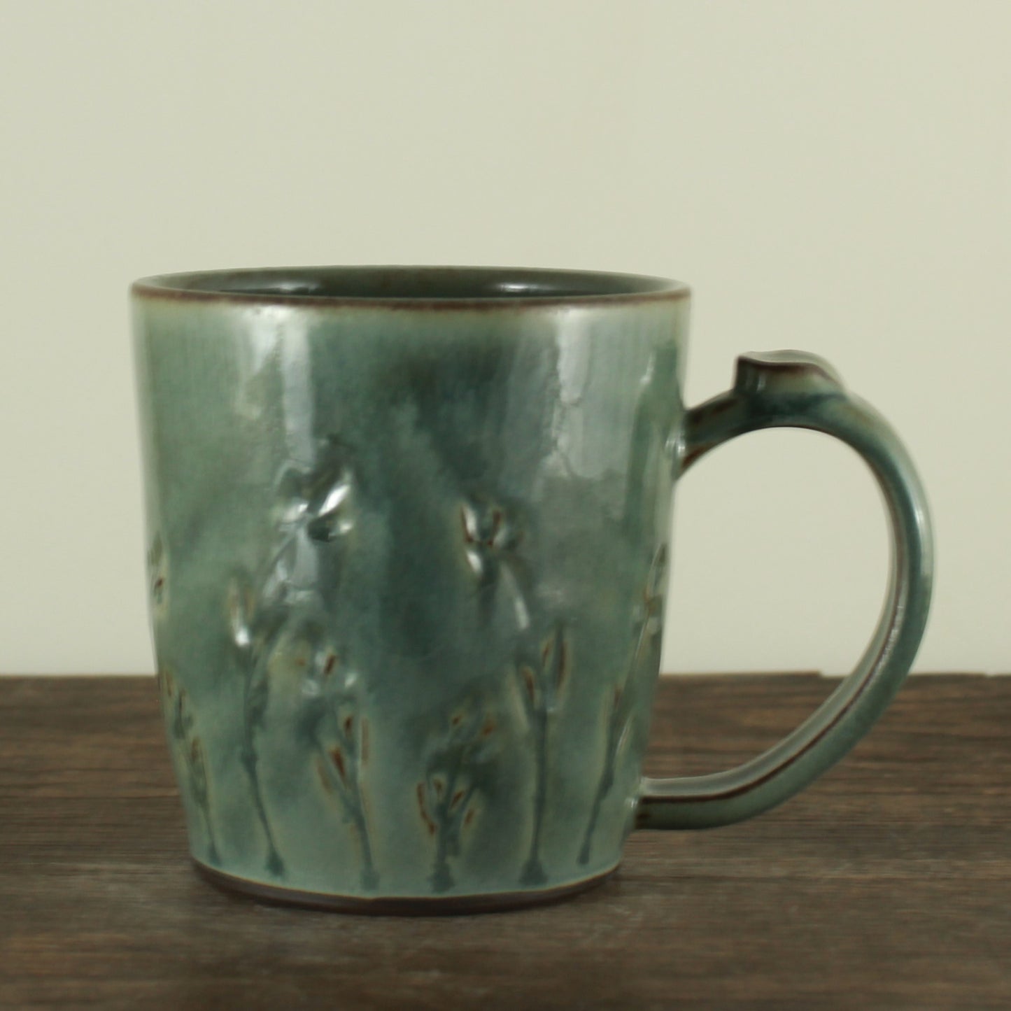 Handmade etched mug