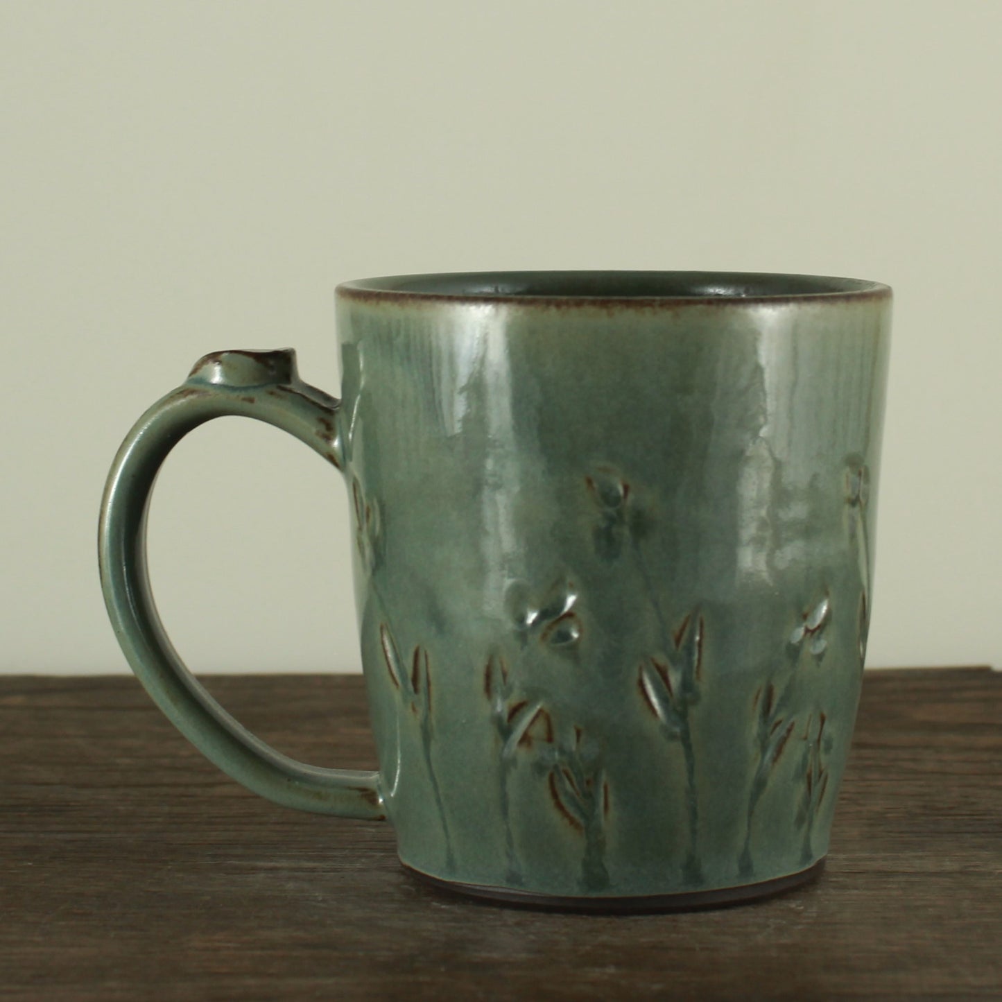 Handmade etched mug